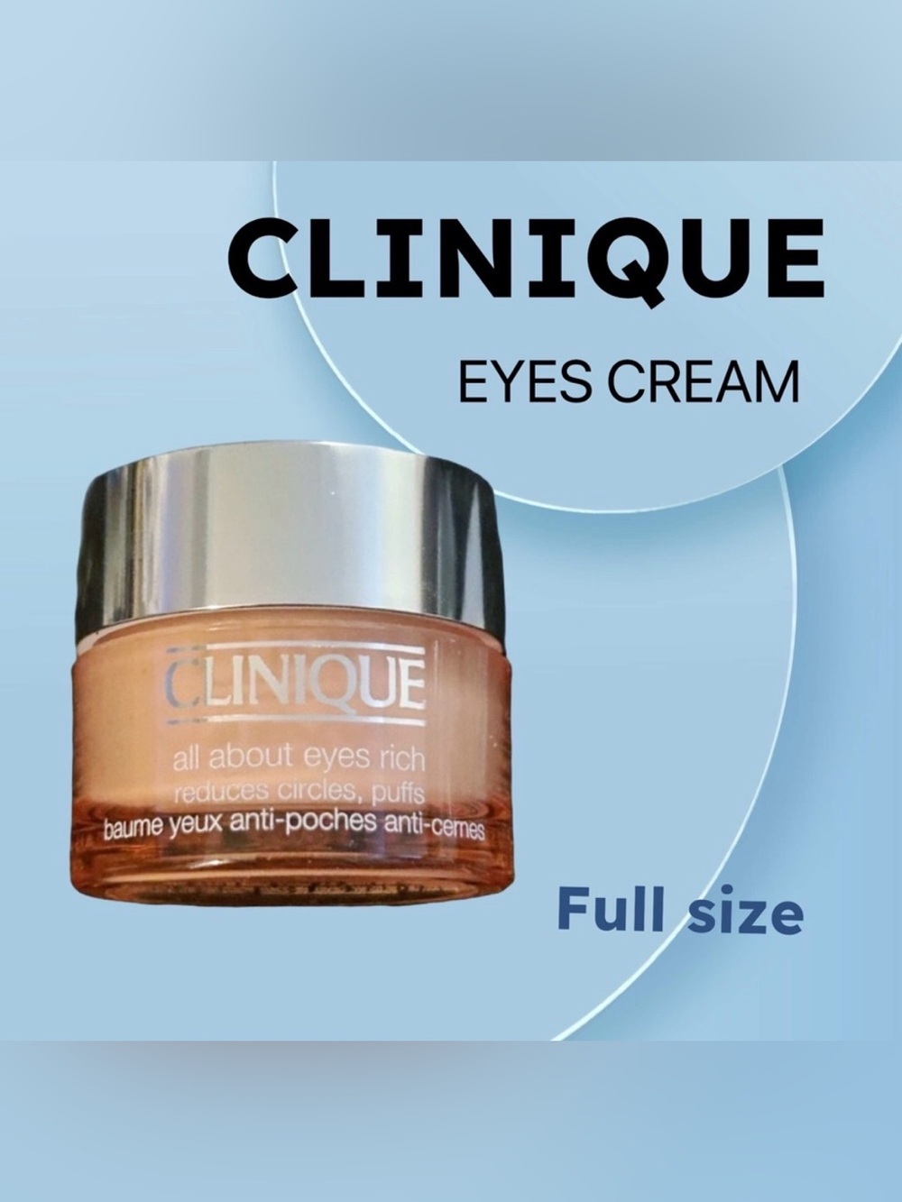 ⬇️🇺🇸🆕NWOB CLINIQUE |FULL| Everyday moisture & brighten All About Eyes Cream*